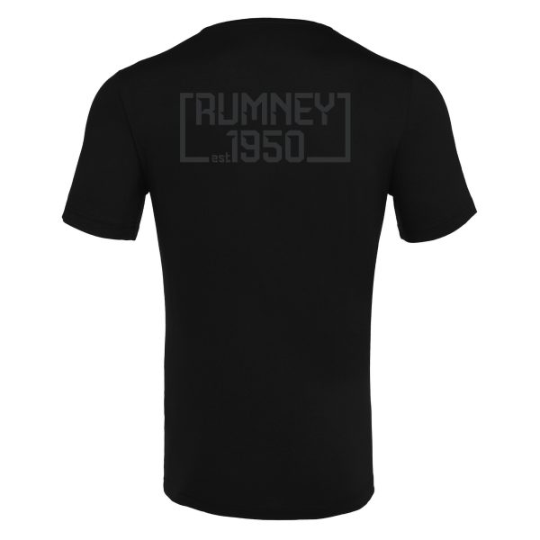 Rumney RFC - GRAPHIC tee 2 REVERSE (Black) Kids - Image 2