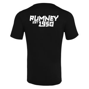 Rumney RFC – GRAPHIC tee 1 REVERSE (Black)