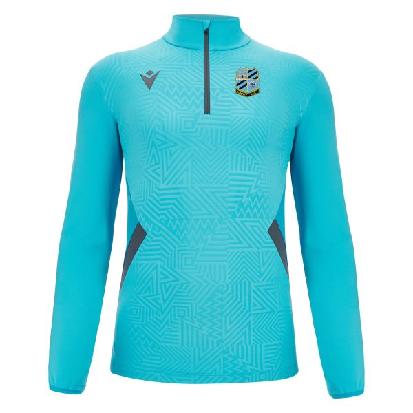 Rumney RFC - FRASER 1/4 zip top (Neon Blue)