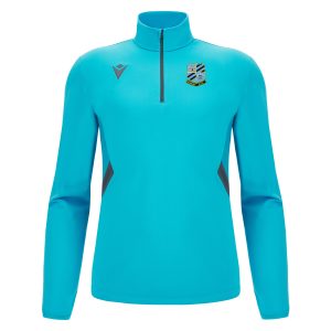 Rumney RFC – PIAVE 1/4 zip top (Neon Blue) Kids